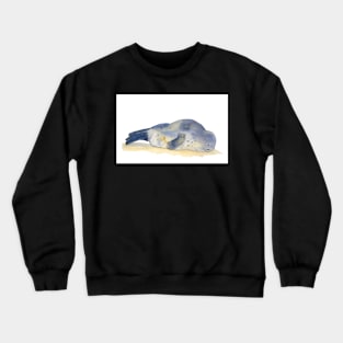 Seal with Watercolor and Gold Crewneck Sweatshirt